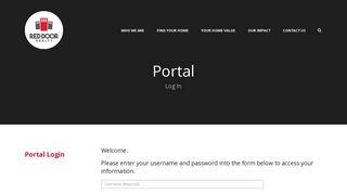 Red Door Realty : Portal : Portal Login