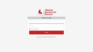 Login | Driving Instructor Services