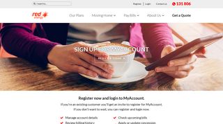 Register now and login to MyAccount. - Red Energy