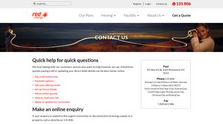 Red Energy – Contact Us