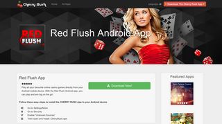 Play anytime, anywhere with the Red Flush Android casino app