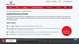 My Rewards Scheme | Red Funnel