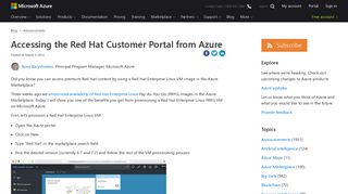Accessing the Red Hat Customer Portal from Azure | Blog | Microsoft ...