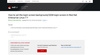 How to set the login screen background/GDM login screen in Red ...