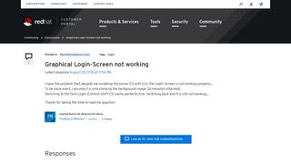 Graphical Login-Screen not working - Red Hat Customer Portal