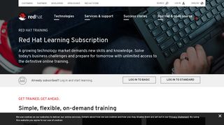 Learning Subscription - Red Hat