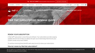 Renew your Red Hat subscription