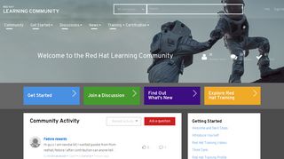 Red Hat Learning Community: Home