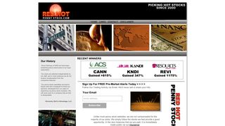 Red Hot Penny Stock | The World's Best Penny Stock Newsletter