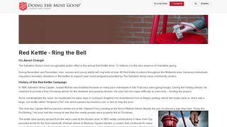 Red Kettle Campaign - The Salvation Army of Columbia, South Carolina
