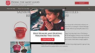 Red Kettle Ring Give - The Salvation Army Austin