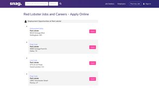 Red Lobster Job Applications | Apply Online at Red Lobster | Snagajob