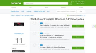 Red Lobster Coupons, Promo Codes & Deals 2019 - Groupon