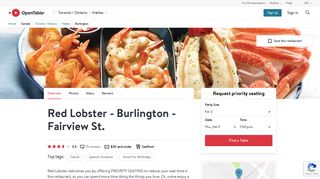 Red Lobster - Burlington - Fairview St. - Burlington, ON | OpenTable