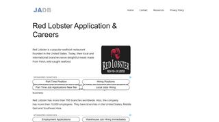 Red Lobster Application - Red Lobster Careers - (APPLY NOW)