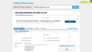 onlinelearning.go-red.co.uk at WI. Log in - RDS IdentityServer