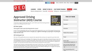 Driving Instructor Courses | ADI Training | RED Driving School