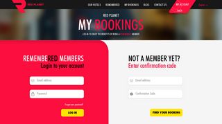 Red Planet Hotels | My Bookings