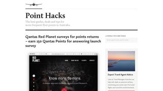 Earn Qantas Points From Surveys With Red Planet - Point Hacks