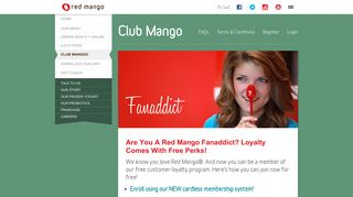 Club Mango rewards - Red Mango