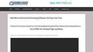 Red Rhino Electrical Estimating Software 30-Day Free Trial