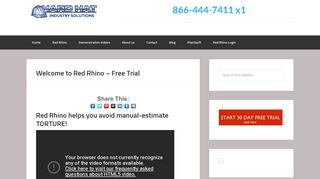 Welcome to Red Rhino – Free Trial - Hard Hat Industry Solutions