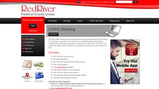 Online Banking - Red River Federal Credit Union