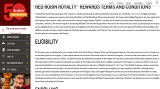 red robin royalty® rewards terms and conditions