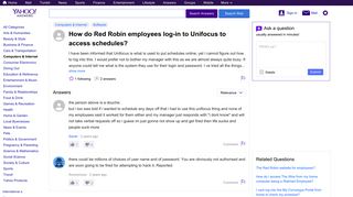 How do Red Robin employees log-in to Unifocus to access schedules ...