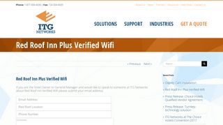 Red Roof Inn Verified Wifi - ITG Networks