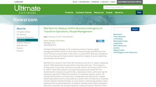 Red Roof Inn Deploys UltiPro Business Intelligence to Transform ...