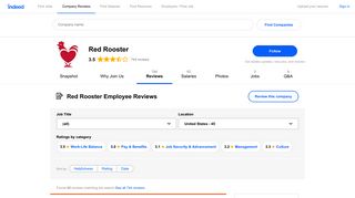 Working at Red Rooster: Employee Reviews | Indeed.com