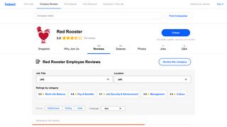 Working at Red Rooster: 144 Reviews about Pay & Benefits | Indeed ...