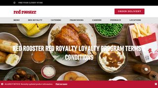 Red Rooster Red Royalty Loyalty Program Terms & Conditions | Red ...