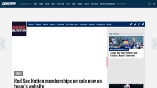 Red Sox Nation memberships on sale now on team's website