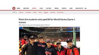 Meet the students who paid $9 for World Series Game 1 tickets ...