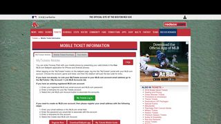 Mobile Ticket Information | Boston Red Sox