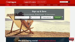 Red Tag Vacations - Newsletter