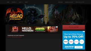 RedAQ - Charpage / ACCOUNT MANAGE / AQWorlds Private Server ...
