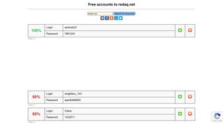 redaq.net - free accounts, logins and passwords