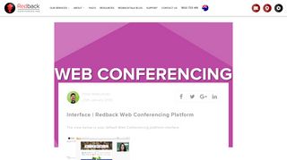 Interface - Redback Web Conferencing Platform