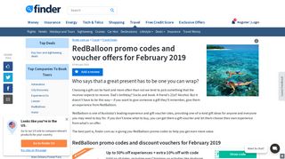 Up to 60% off: RedBalloon Promo Codes January 2019 | finder.com.au