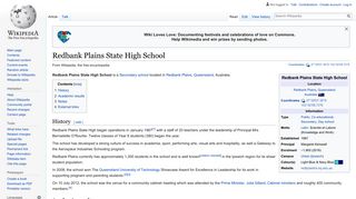 Redbank Plains State High School - Wikipedia