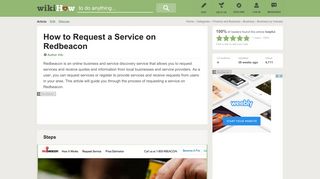 How to Request a Service on Redbeacon: 12 Steps (with Pictures)