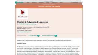 Redbird Advanced Learning | Product Reviews | EdSurge
