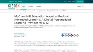 McGraw-Hill Education Acquires Redbird Advanced Learning, A ...