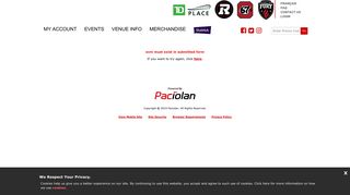 TDPLACE.CA | Online Ticket Office | My Account