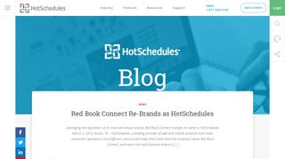 Red Book Connect Re-Brands as HotSchedules - HotSchedules