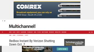 Redbox Instant By Verizon Shutting Down Oct. 7 - Multichannel