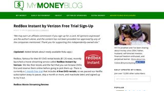 RedBox Instant by Verizon Free Trial Sign-Up — My Money Blog